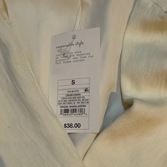 A New Day Cream Sleeveless Vest with Belt - Picture 3 of 3